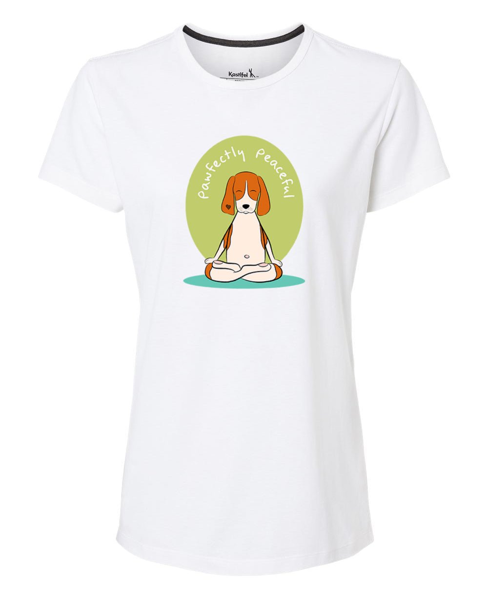 Paw-fectly Perfect Women's Recycled Yoga Dog T-Shirt - Shirts & Tops S