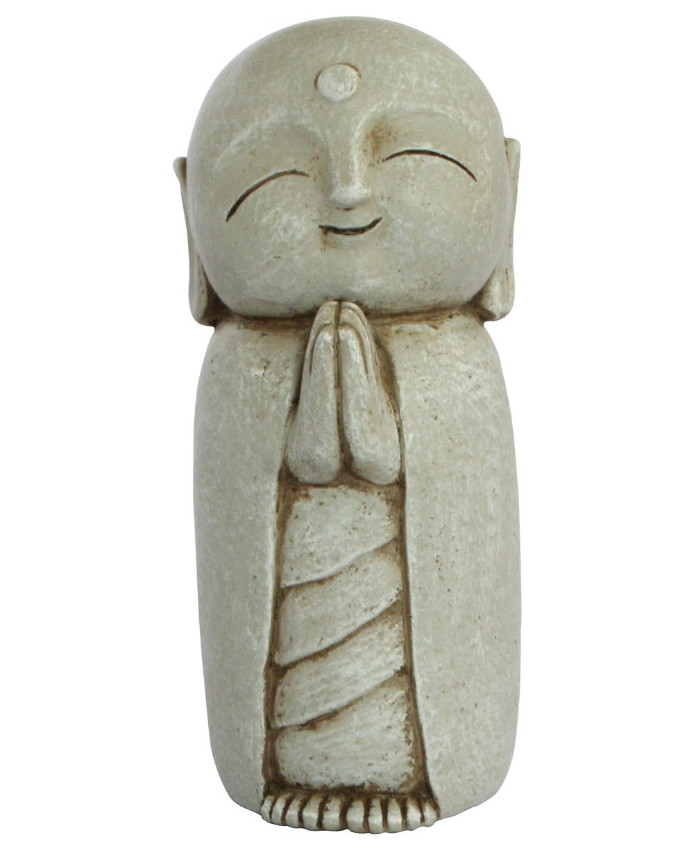 Peaceful Jizo Garden Statue, 8 Inches Buddha Groove