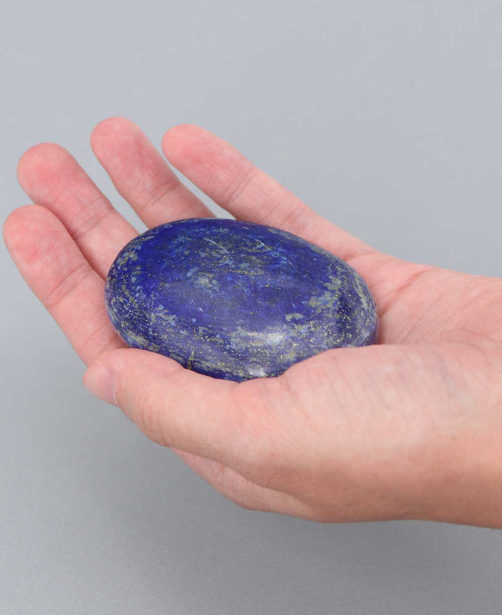 Peaceful Lapis Lazuli Gemstone Palm Stone -