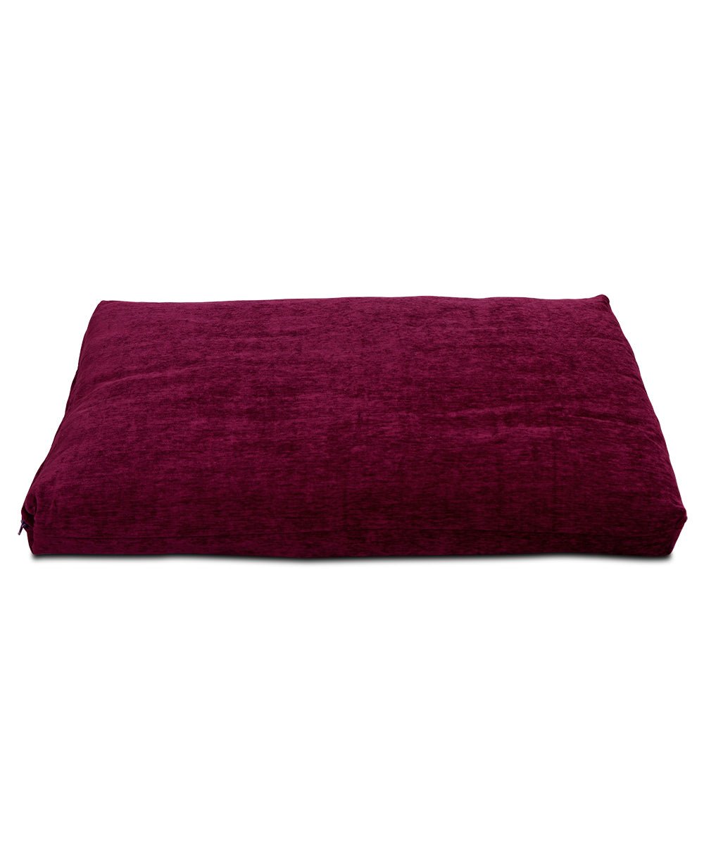 Plum Purple Chenille Zabuton Meditation Cushion - Massage Cushions