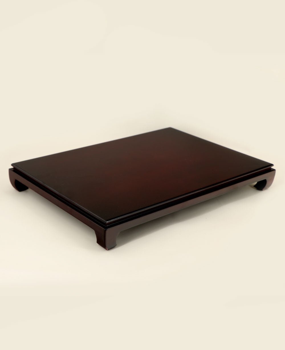 Polished Dark Cherry Statue Stand Pedestal Risers, Sold Individually - Computer Risers & Stands Small