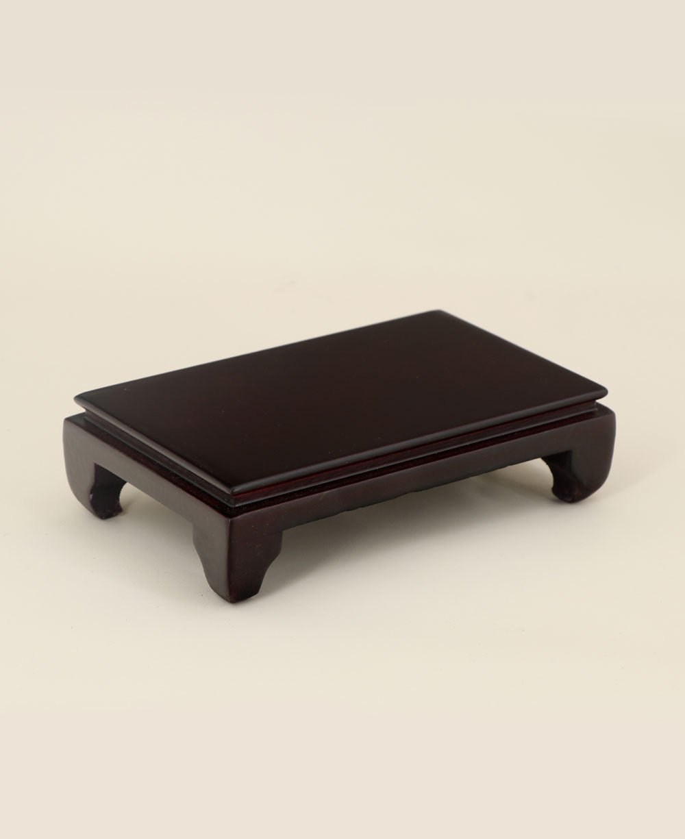 Polished Dark Cherry Statue Stand Pedestal Risers, Sold Individually - Computer Risers & Stands Small