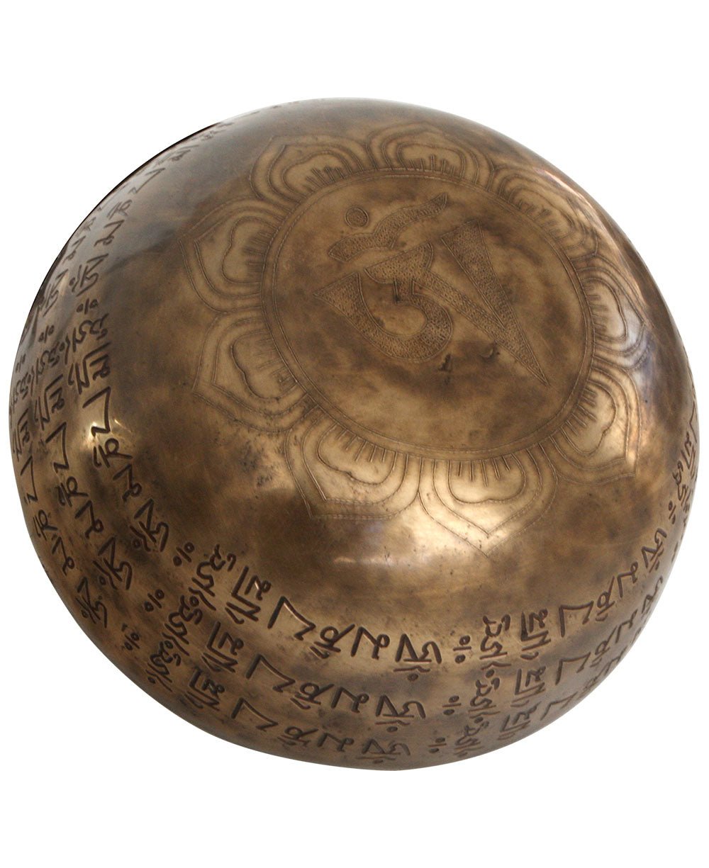 Premium Engraved Mantra Hand Hammered Singing Bowl – Buddha Groove