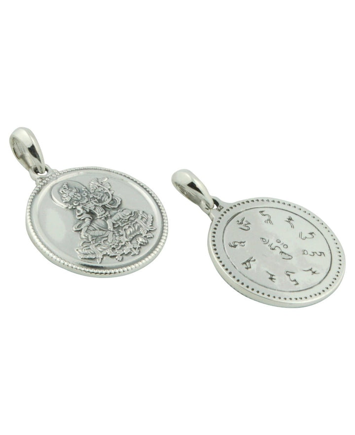 Premium Quality Sterling Silver Green Tara Pendant - Charms & Pendants
