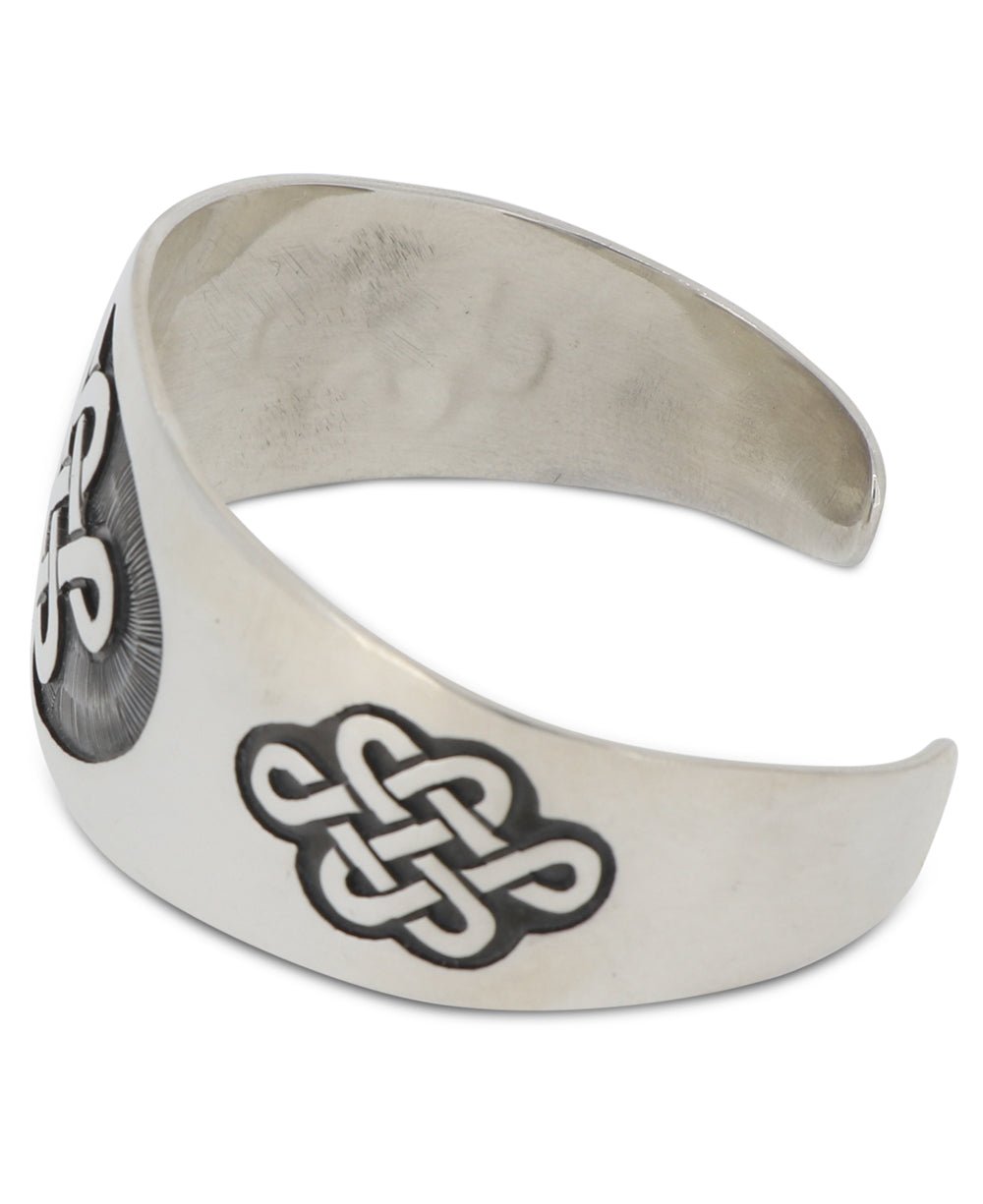 Premium Sterling Silver Endless Knot Cuff Bracelet - Bracelets