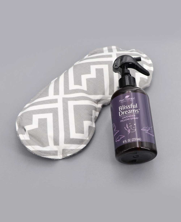 Relaxing Eye Pillow And Bed Pillow Lavender Spray Set - Manual Massage Tools