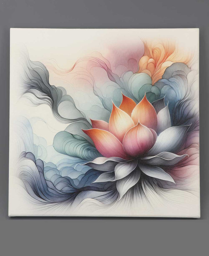 Rise Above Lotus Art Print Wall Canvas - Posters, Prints, & Visual Artwork