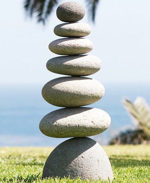 Rock Garden Cairn Statue, 22 Inches -
