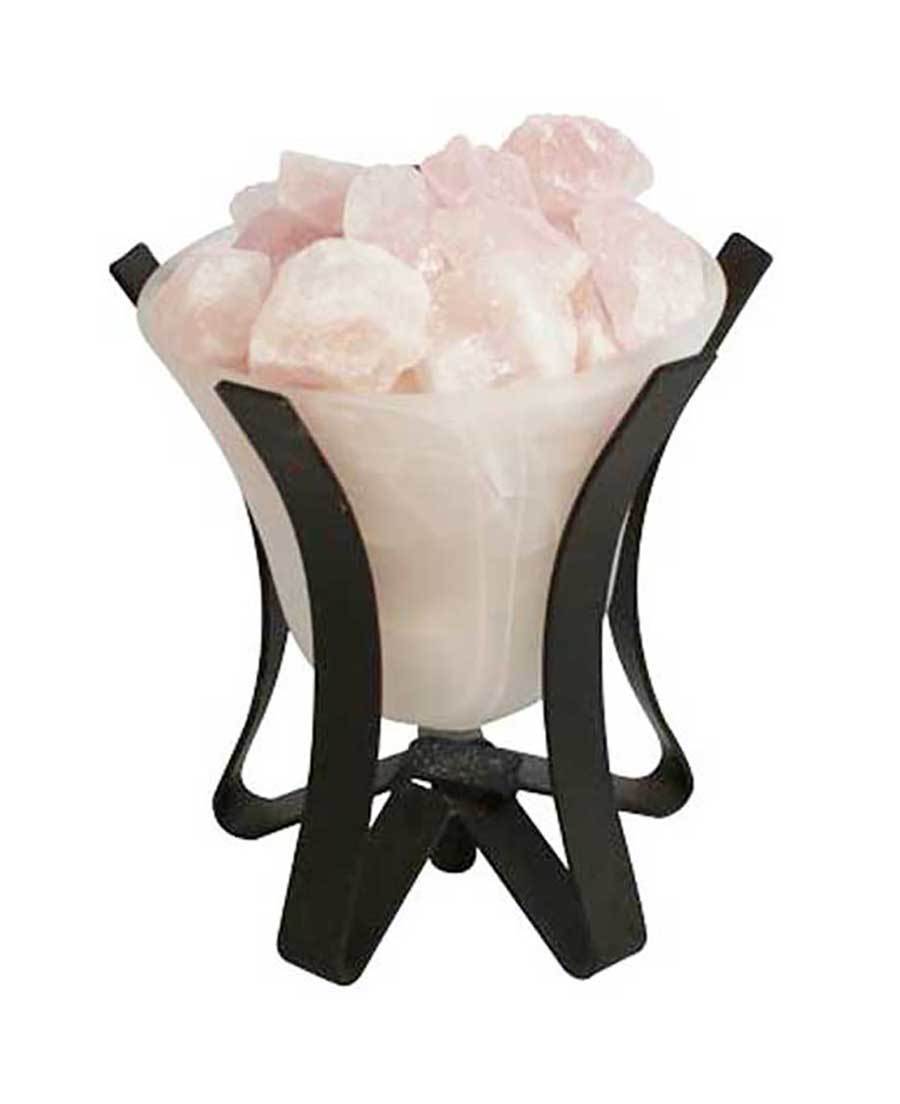 Rose Quartz Healing Crystals Calming Lamp - Lamps