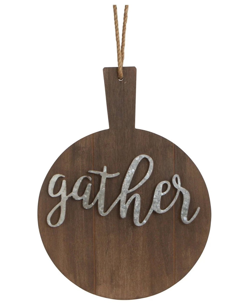 Rustic Wooden Home Signs - Gather
