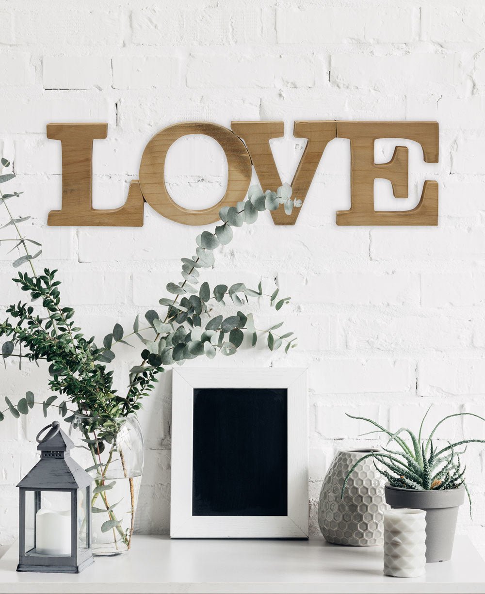 Self-Standing Shabby Chic Wooden “Love” Sign - Posters, Prints, & Visual Artwork