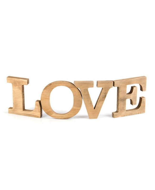 Self-Standing Shabby Chic Wooden “Love” Sign - Posters, Prints, & Visual Artwork