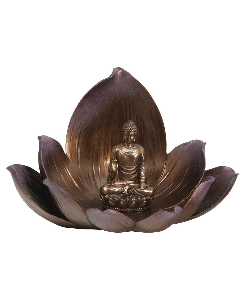 Serene Buddha and Lotus Statue - Sculptures & Statues