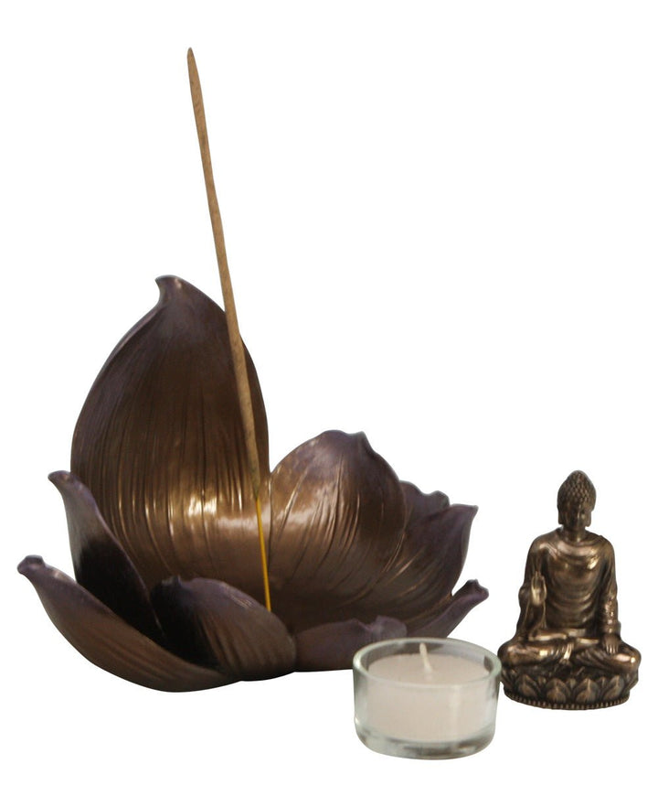 Serene Buddha and Lotus Statue - Sculptures & Statues