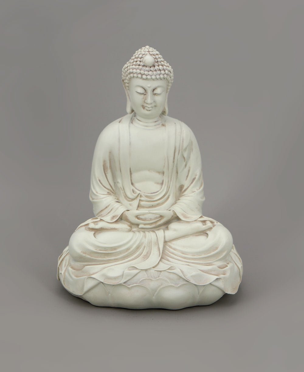 Serenity Buddha in Meditation Statue, 6.5 Inches Tall - Sculptures & Statues