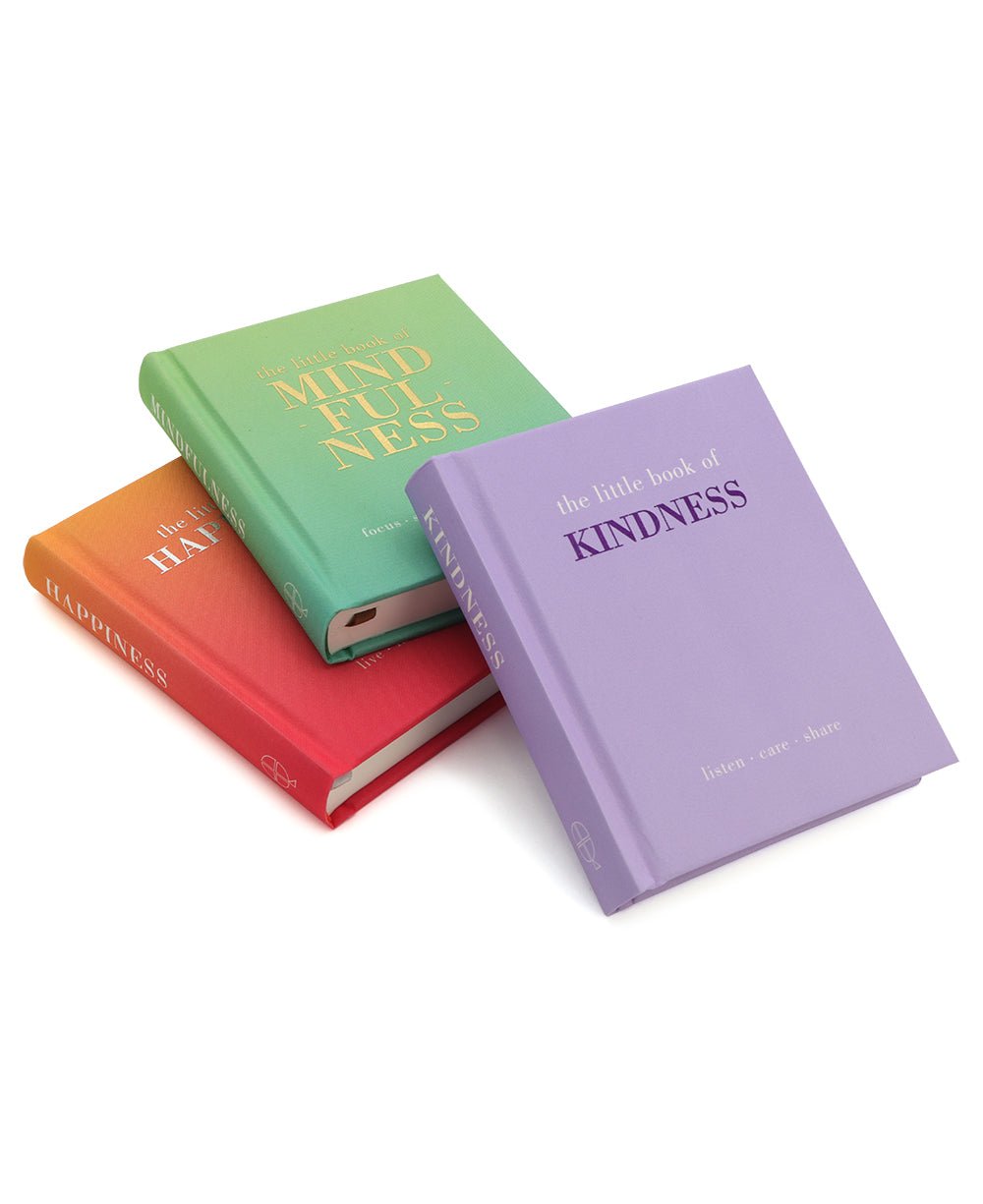 Set of 3, Little Book of Kindness, Mindfulness, and Happiness - Books