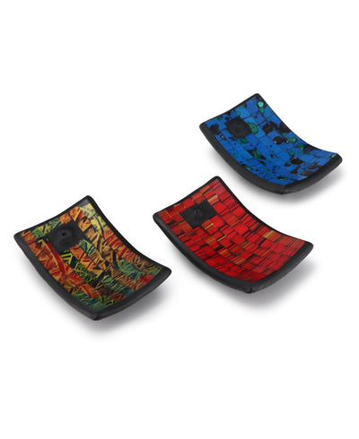 Set of 3 Mosaic Incense Holders - Incense Holders