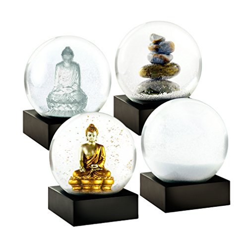 Set of 4 Mini Zen Snow Globes - Snow Globes