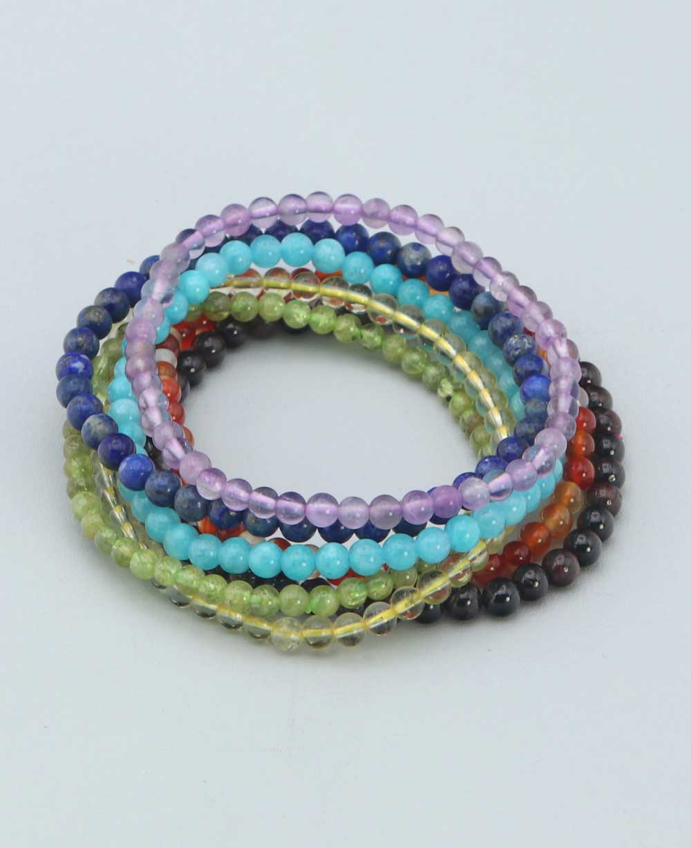 jewelry for women Seven Veins Energy Bracelet For Men Women Colorful Stone  Rock Chakra Beads Elastic Natural Stone Bracelet - Walmart.com