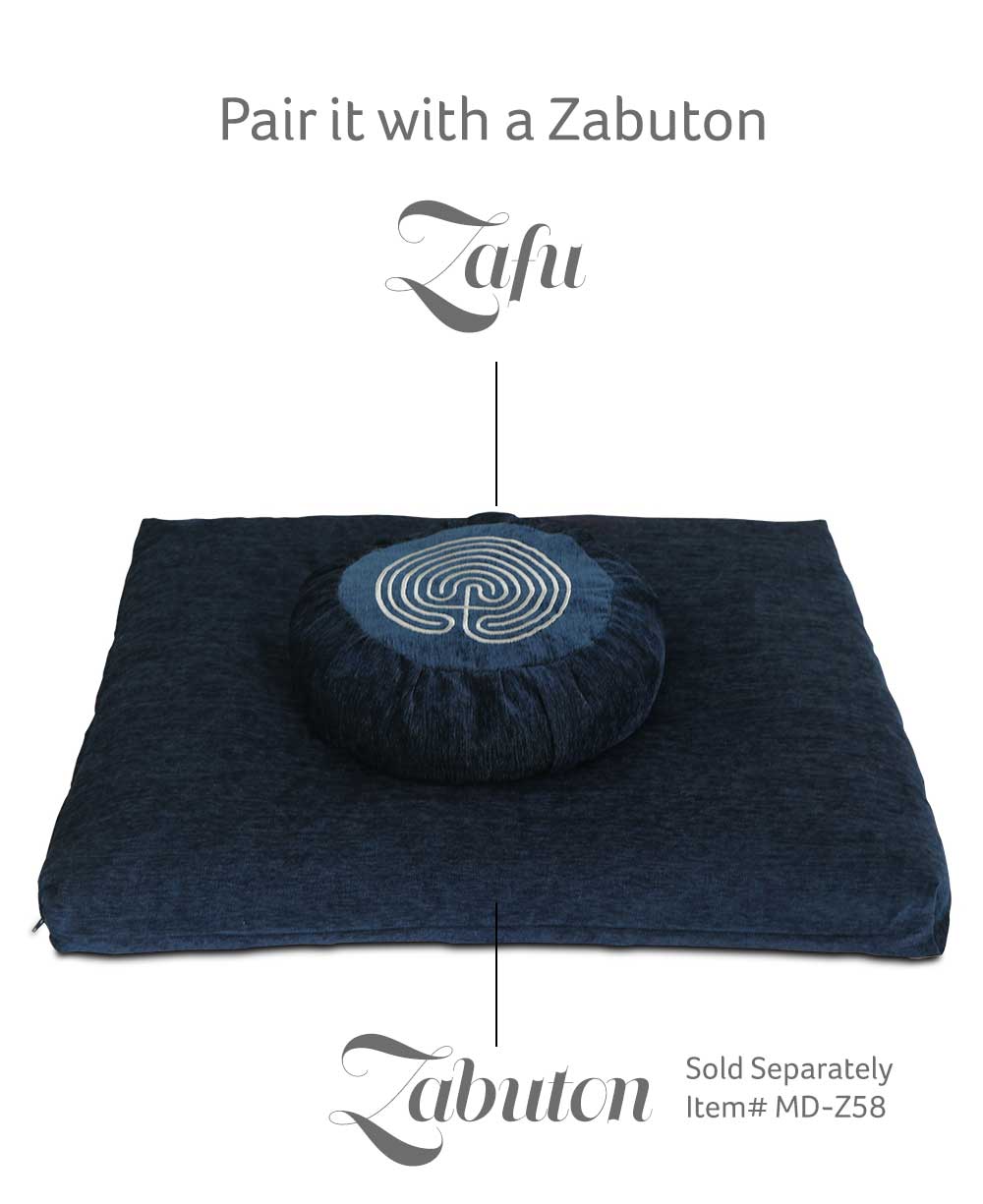 Geometric Zafu Zabuton Set - Meditation Cushions