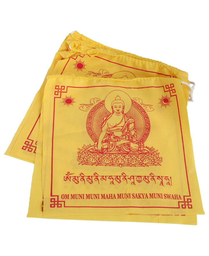 Shakyamuni Buddha Tibetan Prayer Flags - Decor