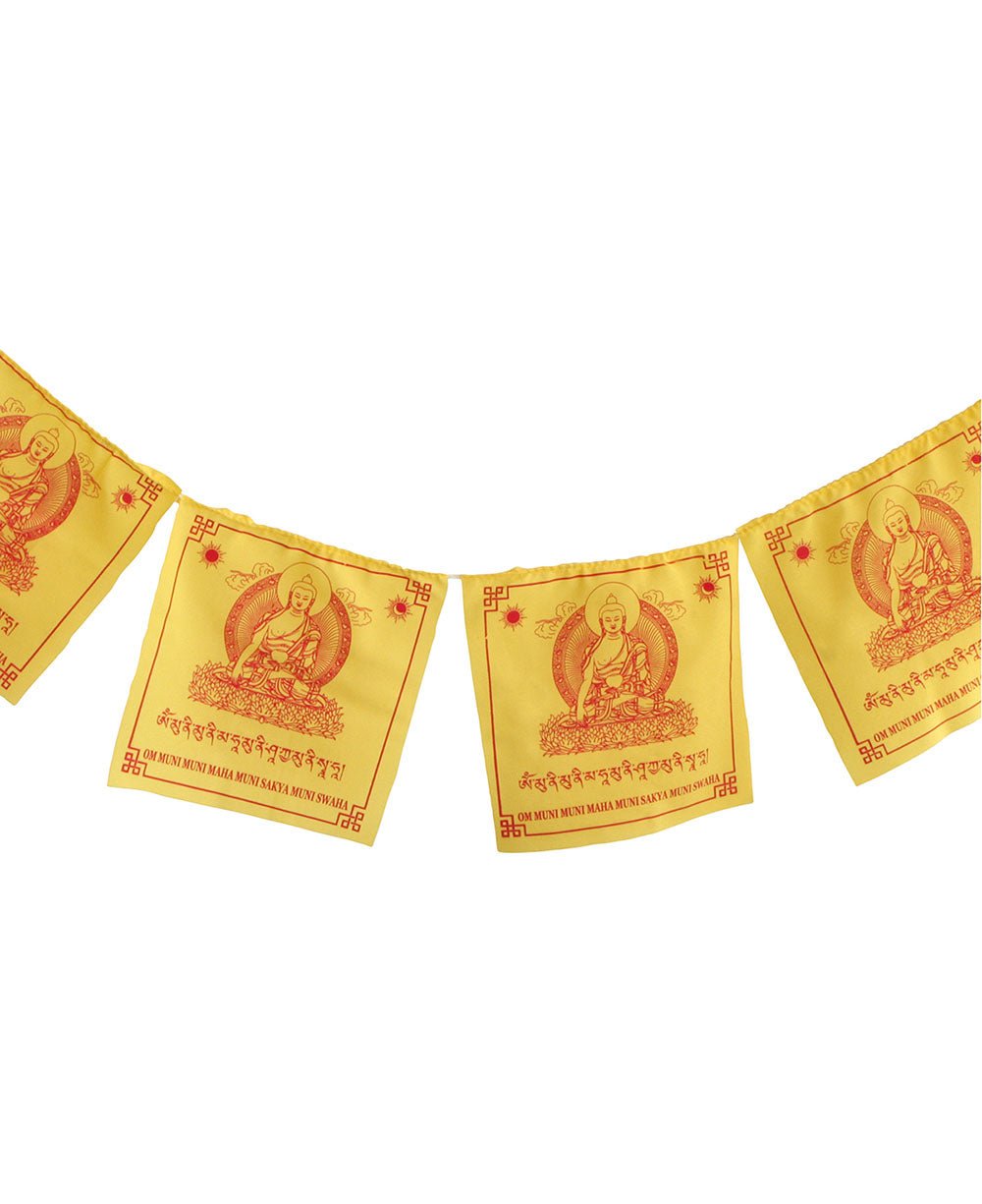 Shakyamuni Buddha Tibetan Prayer Flags - Decor