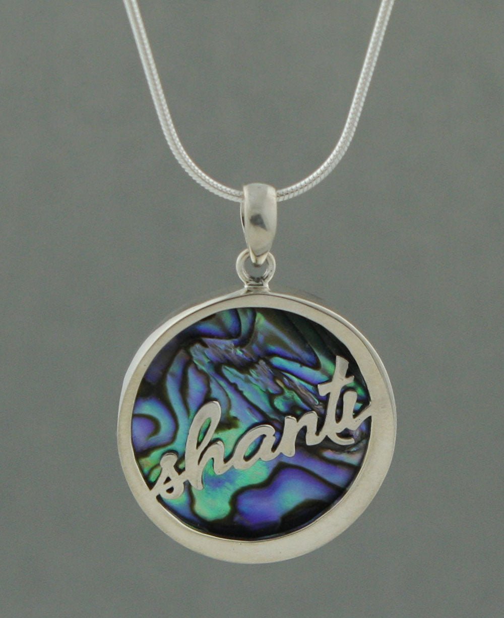 Shanti Pendant, Abalone Shell and Sterling - Charms & Pendants