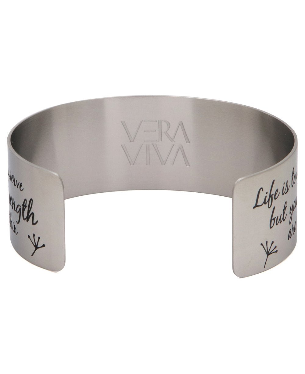 She Believed She Could, So She Did Inspirational Cuff Bracelet - Bracelets