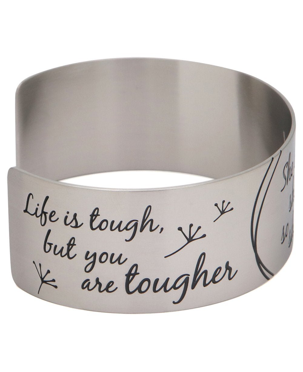 She Believed She Could, So She Did Inspirational Cuff Bracelet - Bracelets