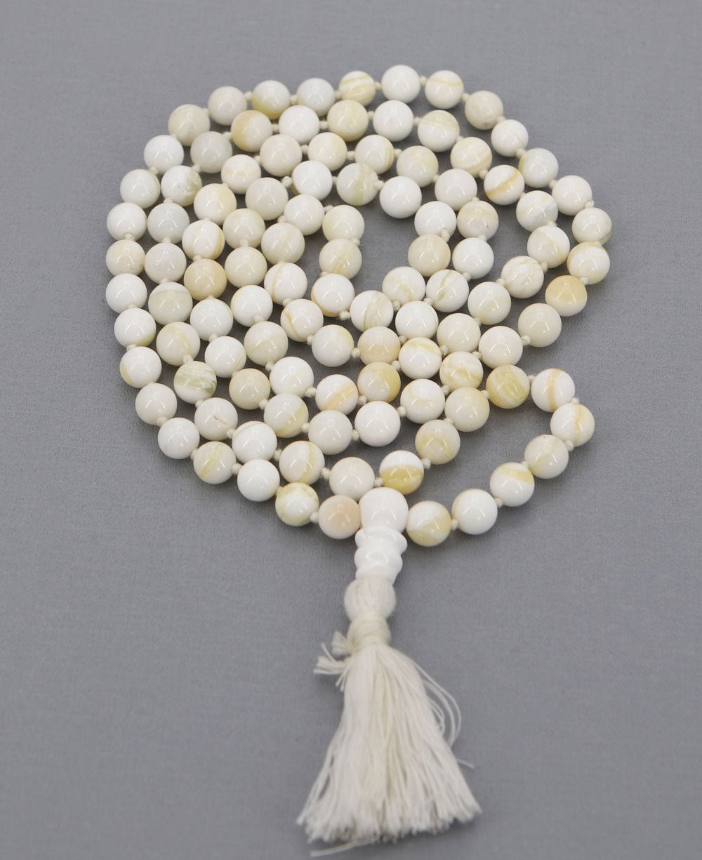 Shell Bead Meditation Jap Mala - Prayer Beads