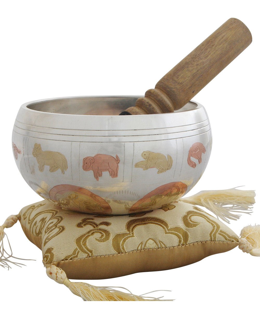 Singing Bowl with Tibetan Calendar - Bowls