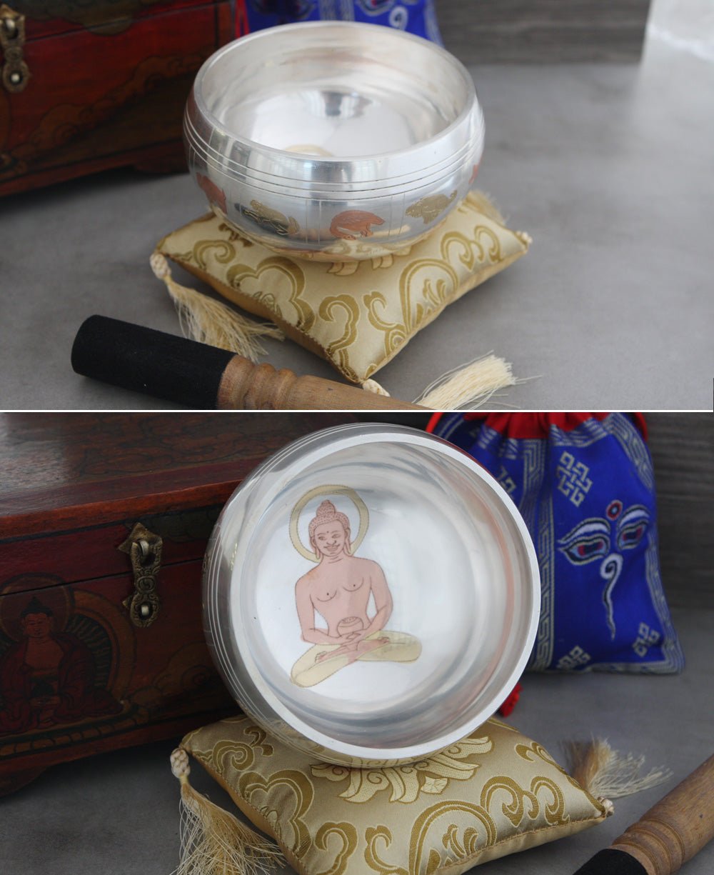 Singing Bowl with Tibetan Calendar - Bowls