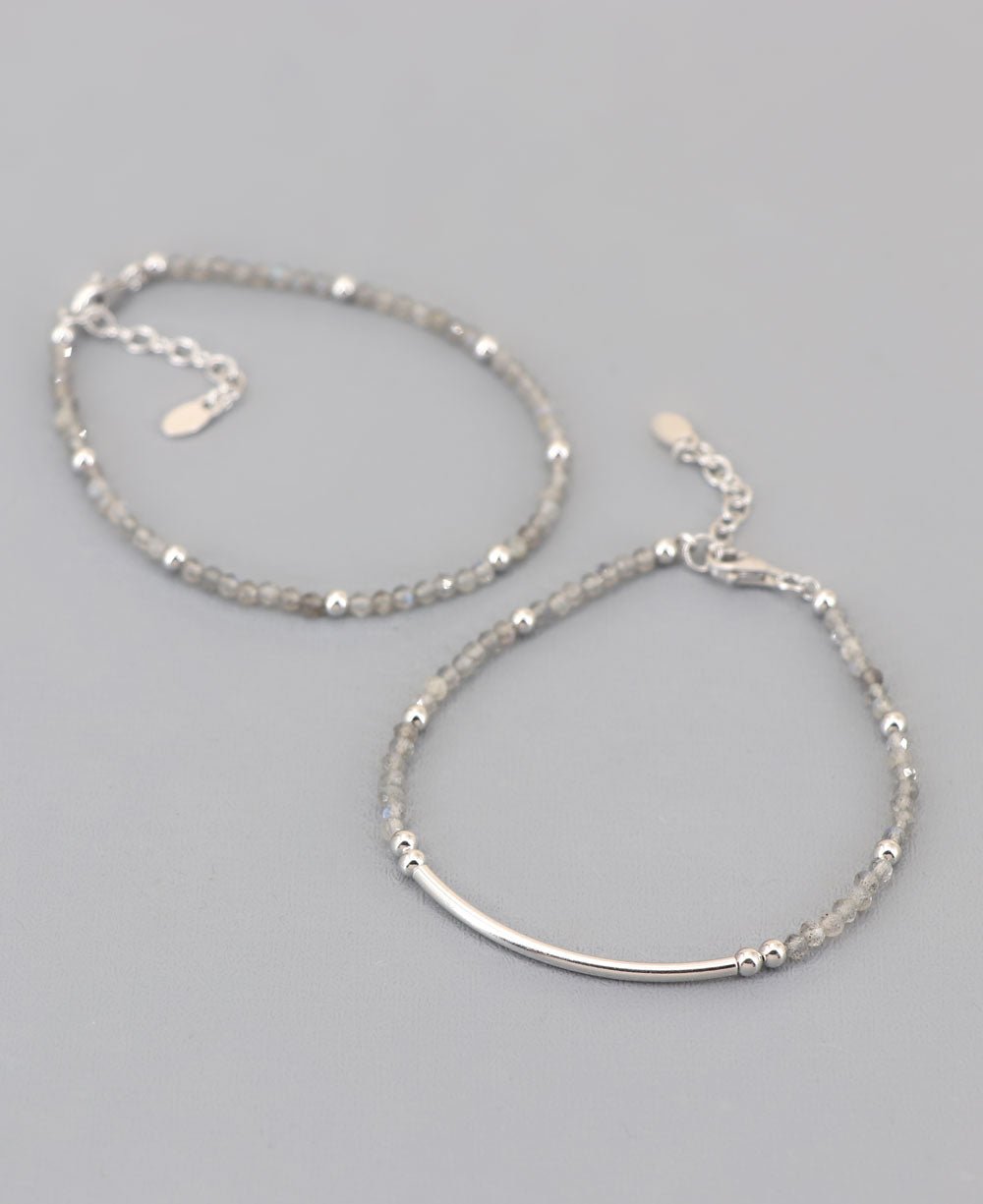 Sleek and Elegant Labradorite Crystal Bracelets, Sold Individually ...