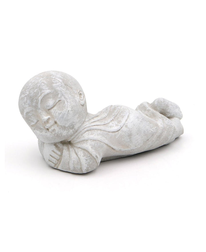 Sleeping Baby Monk Garden Statues, USA - Slate