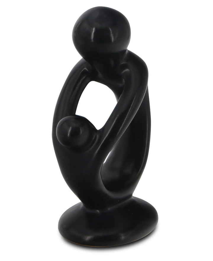 Small Abstract Mother and Child Playful Sculpture - Sculptures & Statues