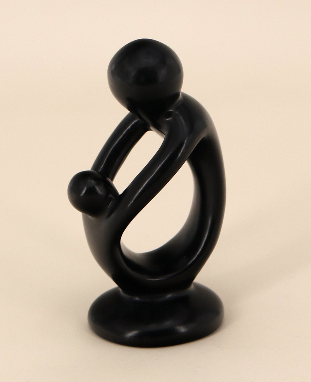 Small Abstract Mother and Child Playful Sculpture - Sculptures & Statues