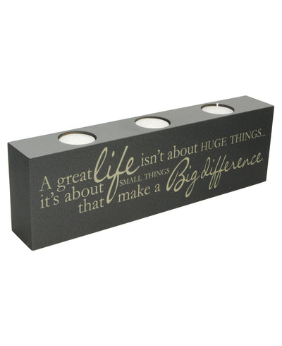 Small Things Make a Big Difference Inspirational Tea-light Holder - Candle Holders