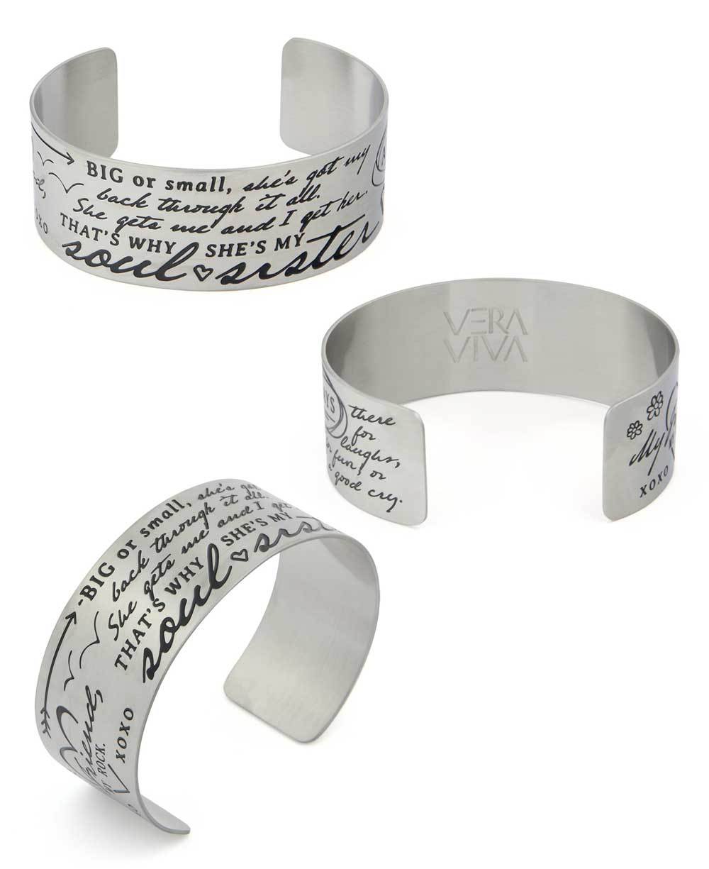 Soul Sister Inspirational Cuff Bracelet - Bracelets