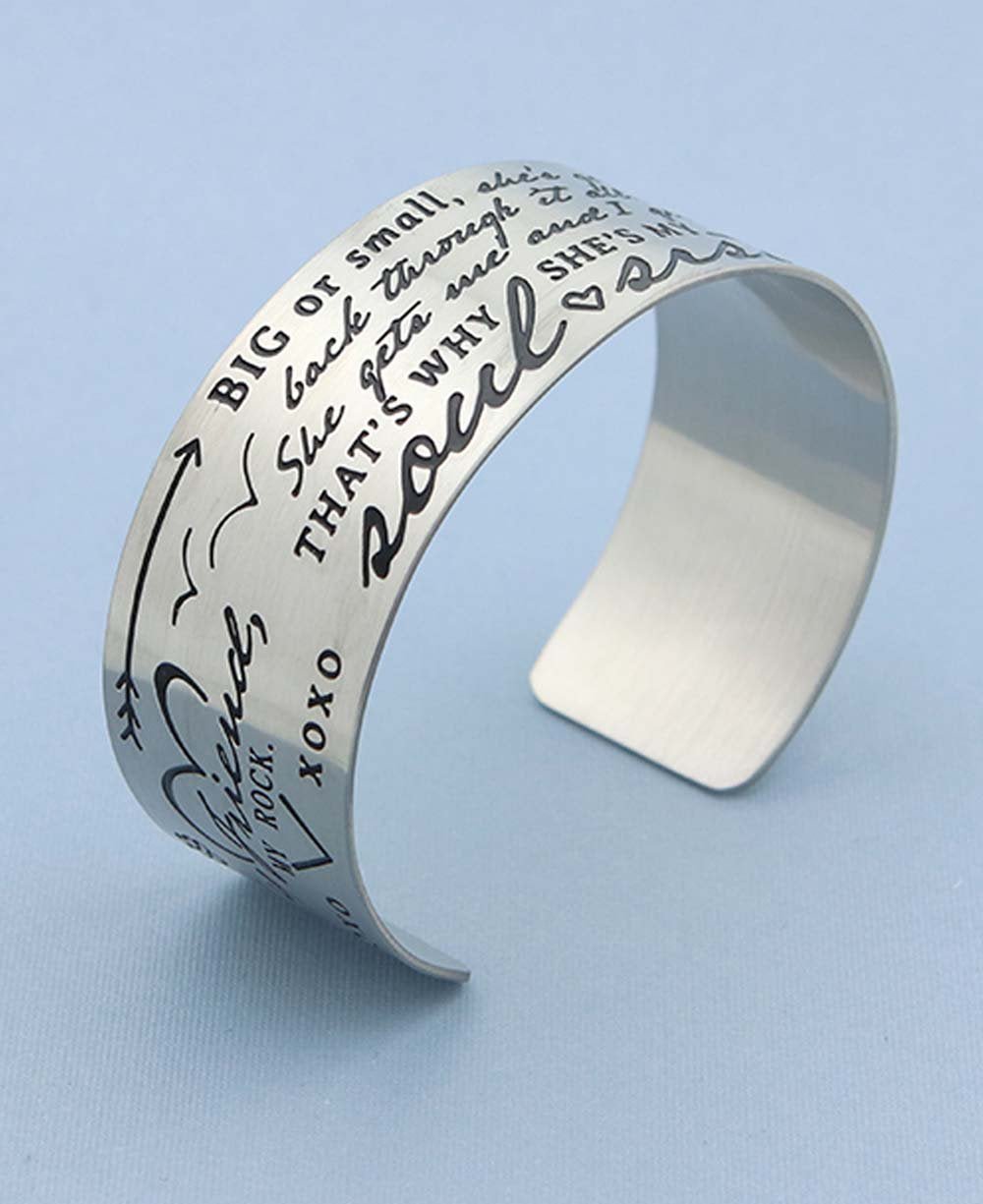 Soul Sister Inspirational Cuff Bracelet - Bracelets