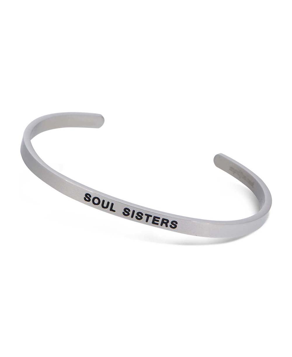 Soul Sisters Relationship Cuff Bracelet - Bracelets Silver
