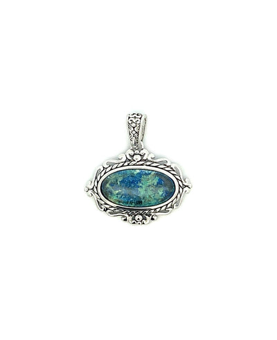 Sterling Silver Azurite Pendant - Charms & Pendants - -
