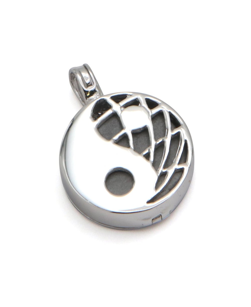 Sterling Silver Balancing Yin Yang Locket Pendant - Charms & Pendants