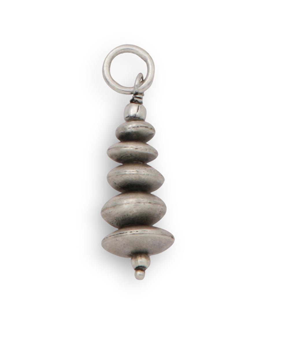 Sterling Silver Beaded Cairn Pendant - Charms & Pendants