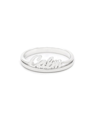 Sterling Silver Calm Ring - Rings - Size 6 -