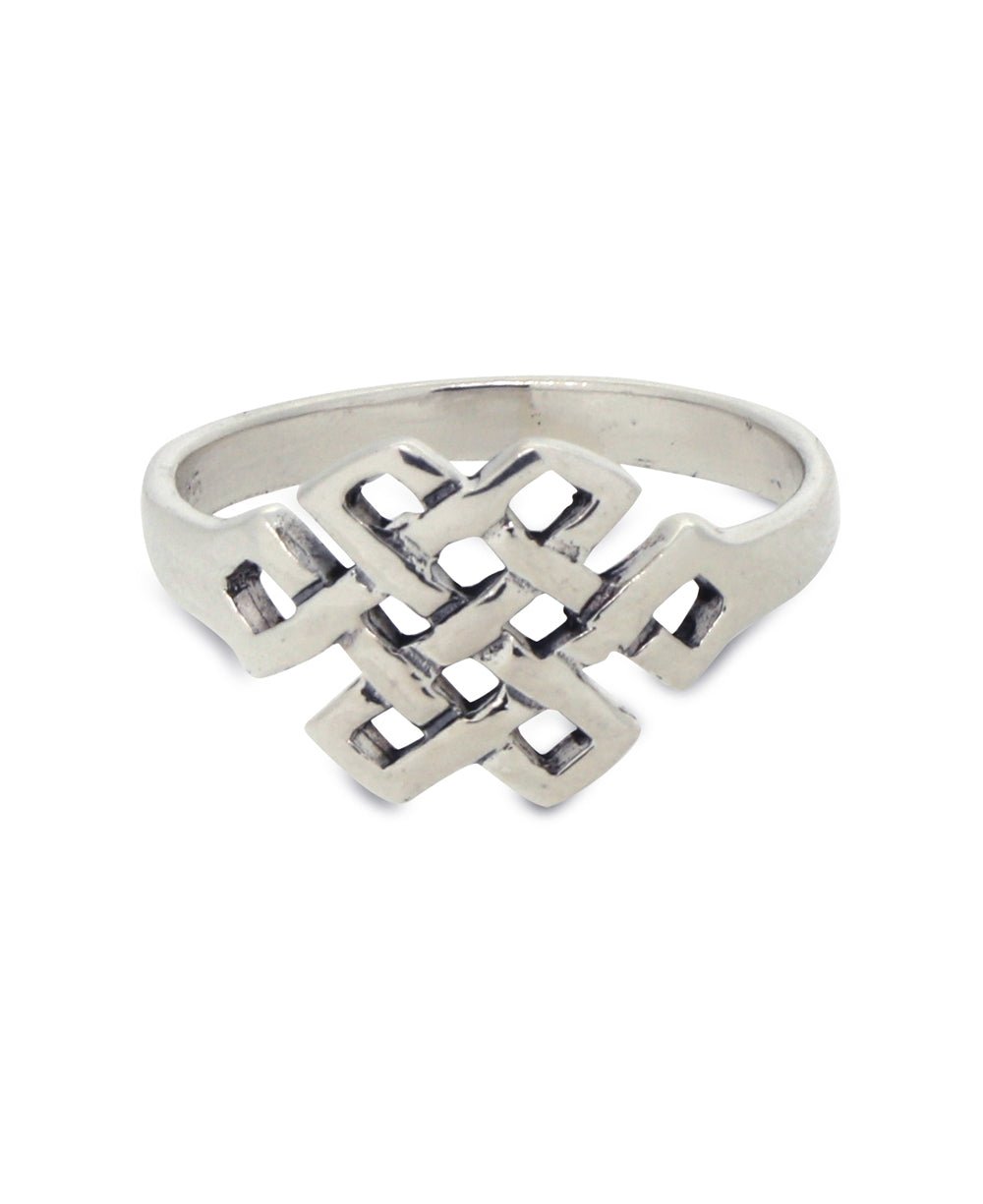 Sterling Silver Infinite Knot Ring - Rings Size 6