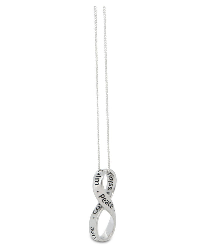 Sterling Silver Infinite Peace and Serenity Necklace - Necklaces