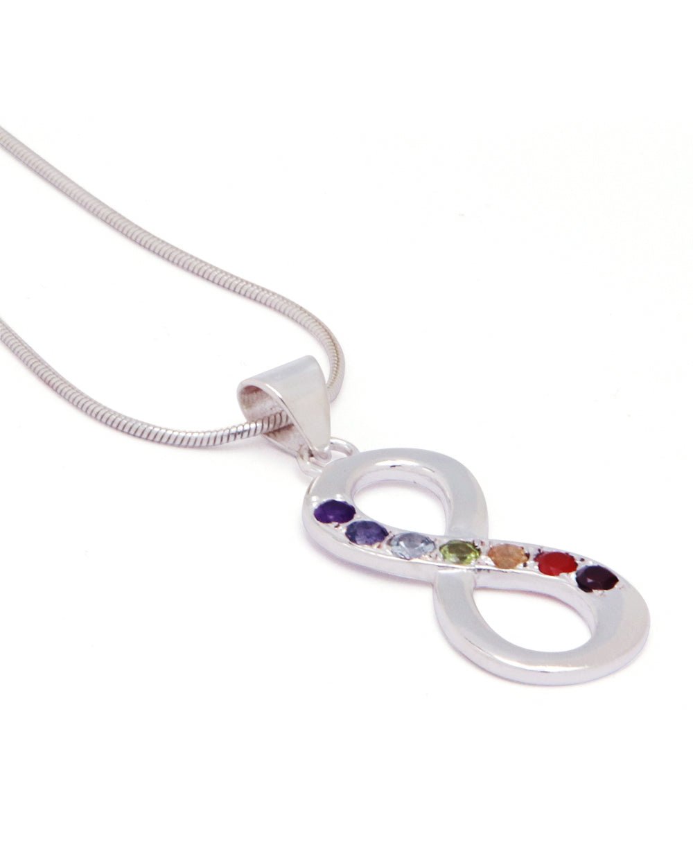 Sterling Silver Infinity Chakra Pendant - Charms & Pendants