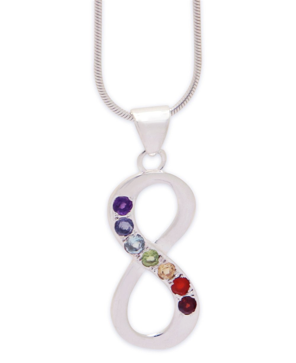 Sterling Silver Infinity Chakra Pendant - Charms & Pendants