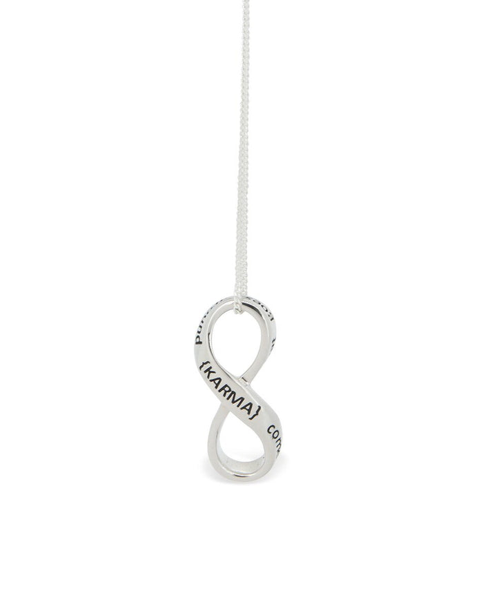 Sterling Silver Karma Infinity Necklace - Necklaces