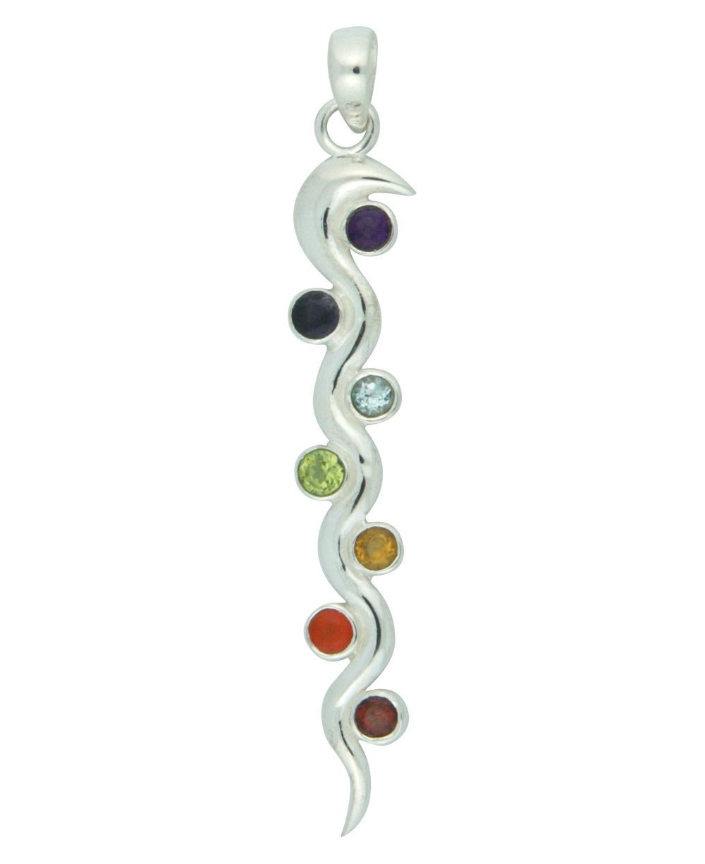 Sterling Silver Kundalini Chakra Pendant - Charms & Pendants